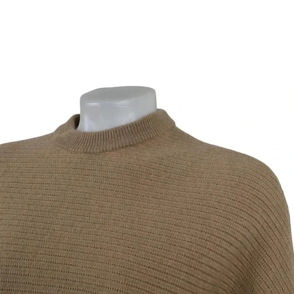 Aritzia Wilfred Free Lolan Sweater Cropped Oversized Merino Wool Brown Tan Small - Picture 4 of 11